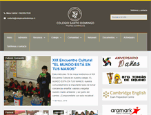 Tablet Screenshot of colegiosantodomingo.cl